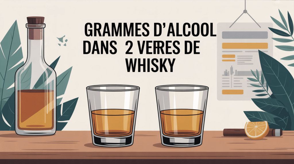 2 verres de whisky combien de gramme illustration consommation responsable