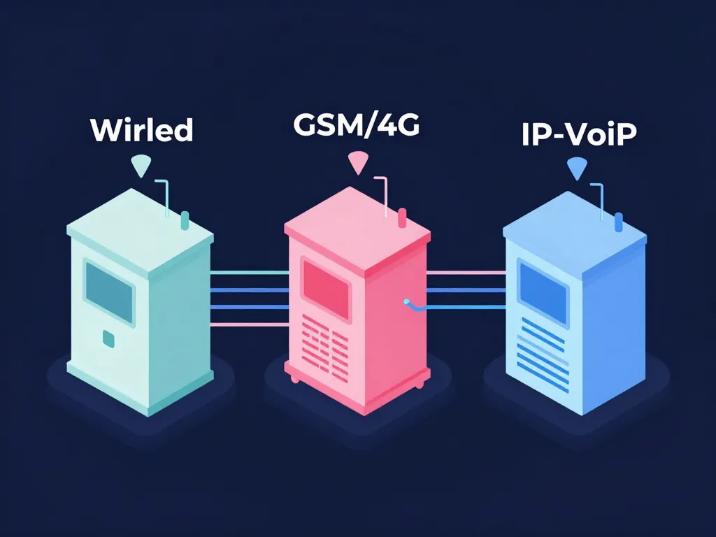 Comparatif types borne d'appel d'urgence