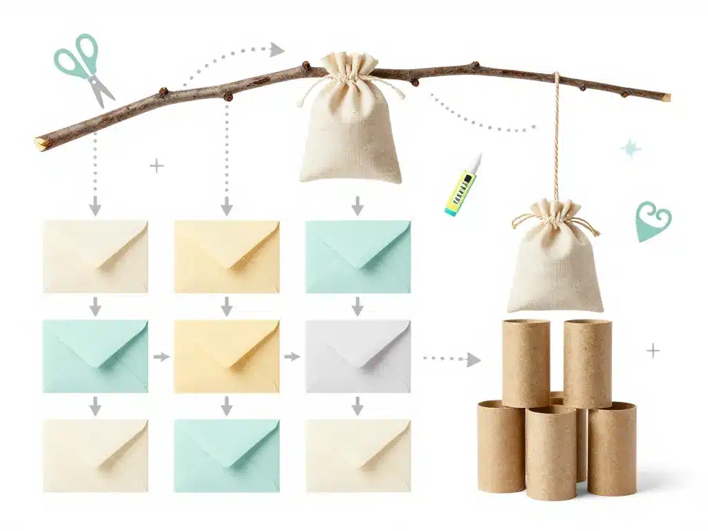 idées faciles calendrier de l'avent bricolage