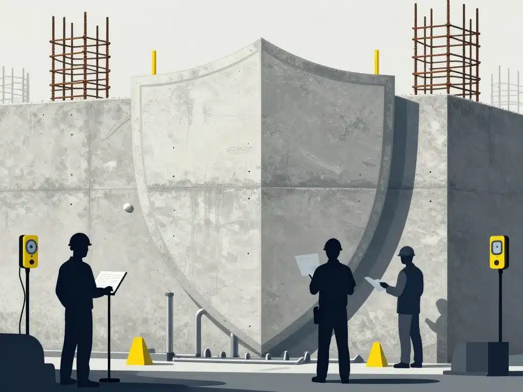 Sécurité carottage beton mur renforcé et vérifications