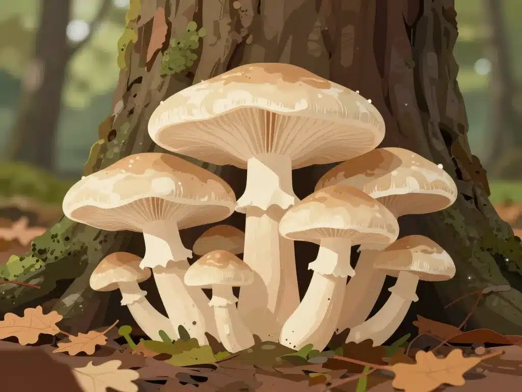 champignon la poule des bois grifola frondosa forêt