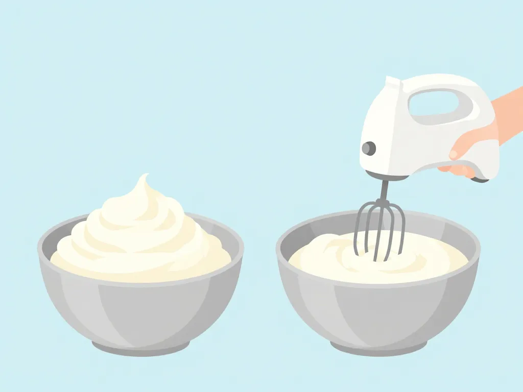 préparer chantilly maison sans sucre glace étapes visuelles