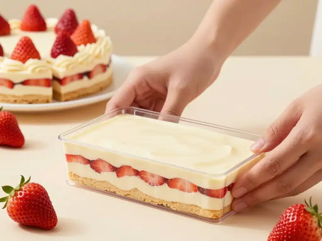 charlotte aux fraises crème pâtissière montage visuel