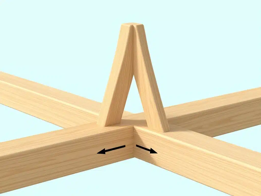 schéma concept charpente jambe de force