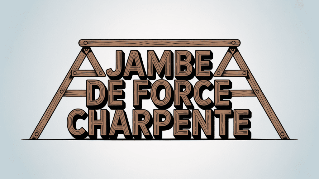 illustration charpente jambe de force stabilité