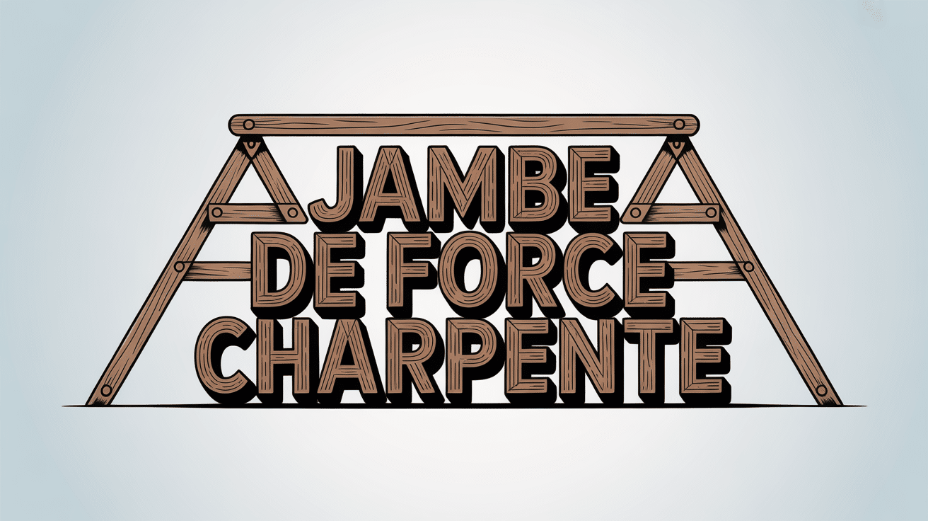 illustration charpente jambe de force stabilité