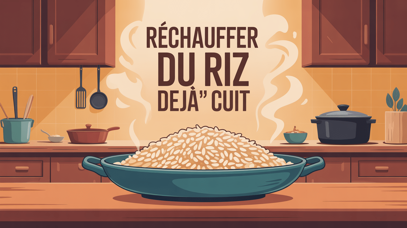 comment réchauffer du riz déjà cuit sur une assiette