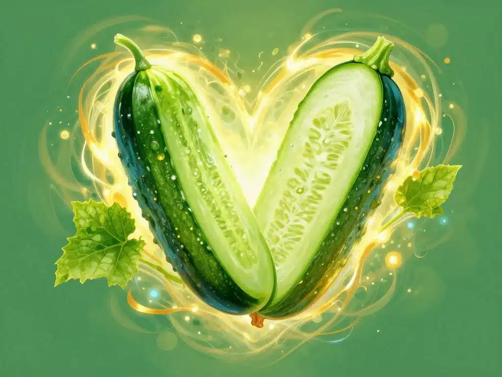 Bienfaits nutritionnels concombre courgette illustration