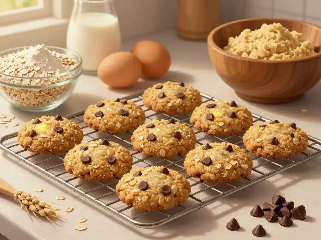 préparation cookie au flocon d avoine maison