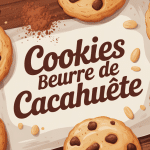 Illustration cookies beurre de cacahuète dorés et moelleux