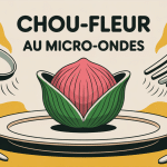 cuisson choux fleur micro onde assiette stylisée ondes vapeur