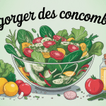 Saladier de concombres tranchés pour dégorger des concombres