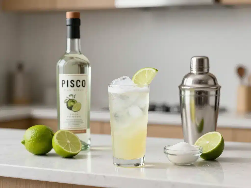 drink pisco sour ingrédients shaker verre mousse