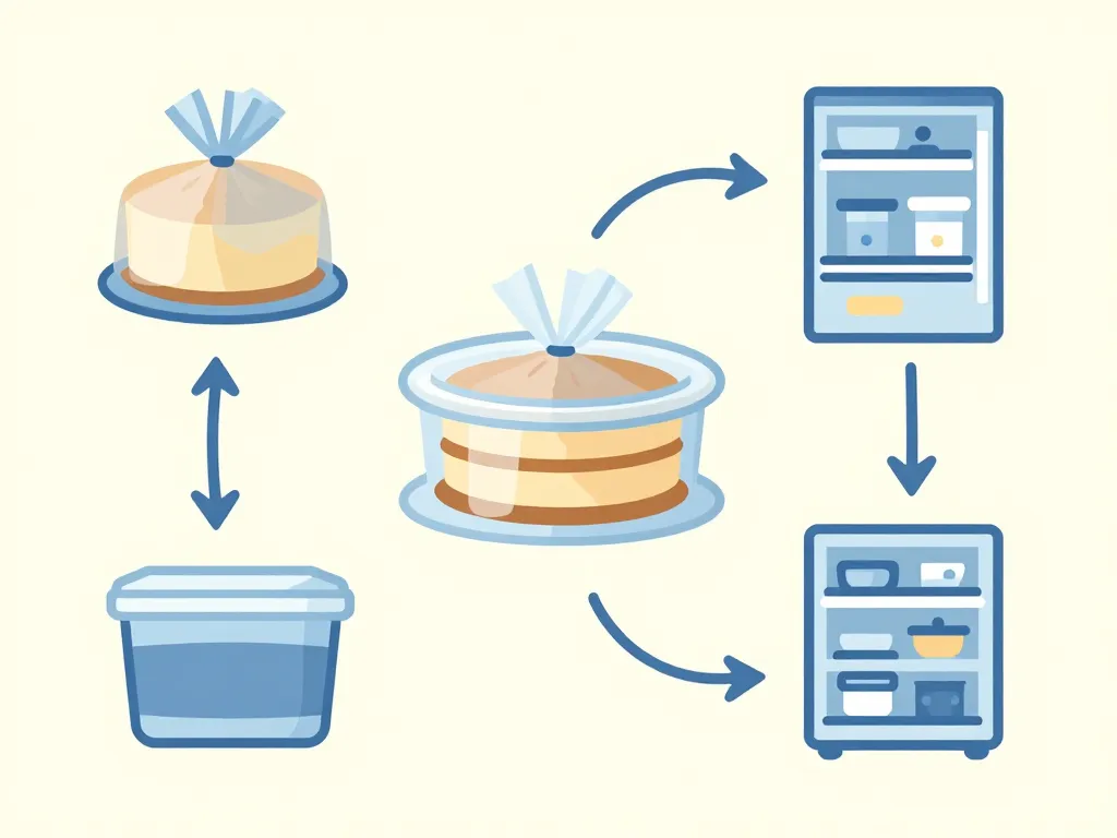 conserver un gâteau emballé pour faire un gâteau 2 jours à l'avance