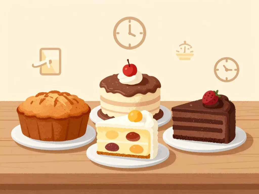 différents types de gâteaux adaptés pour faire un gâteau 2 jours à l'avance