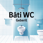 illustration vectorielle geberit bati wc suspendu