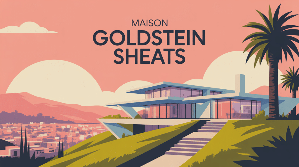 goldstein sheats maison moderne californienne vue stylisée