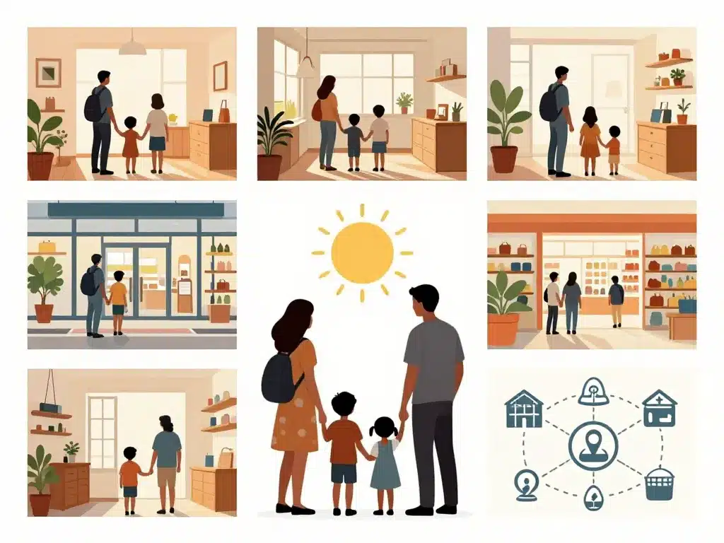 je déménage dans un autre département, adaptation famille au nouveau quotidien