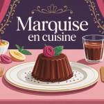 marquise en cuisine dessert chocolat fondant élégant
