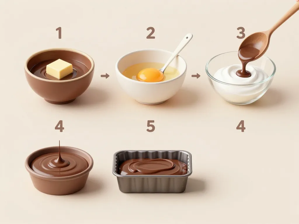 marquise en cuisine étapes préparation dessert simple