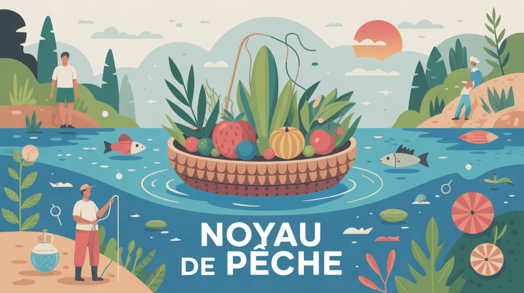 illustration noyau de peche usages valorisation