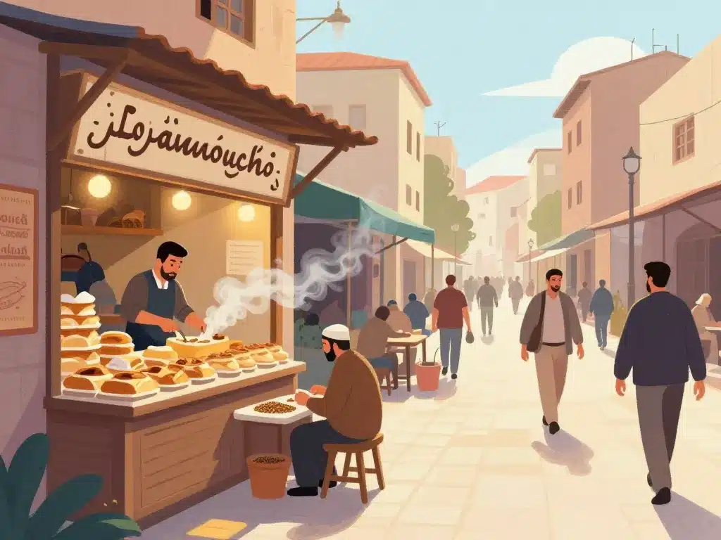 culture man'ouché four libanais et zaatar