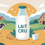 illustration achat circuit court ou acheter du lait cru