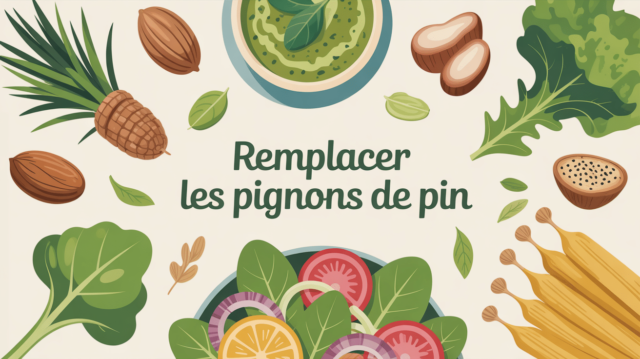 par quoi remplacer les pignons de pin, alternatives visuelles autour du pesto