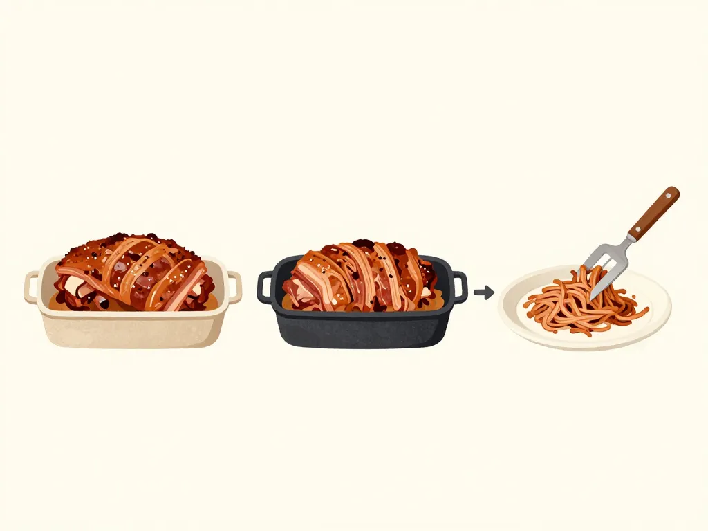 pulled pork recette pas à pas cuisson four fondante