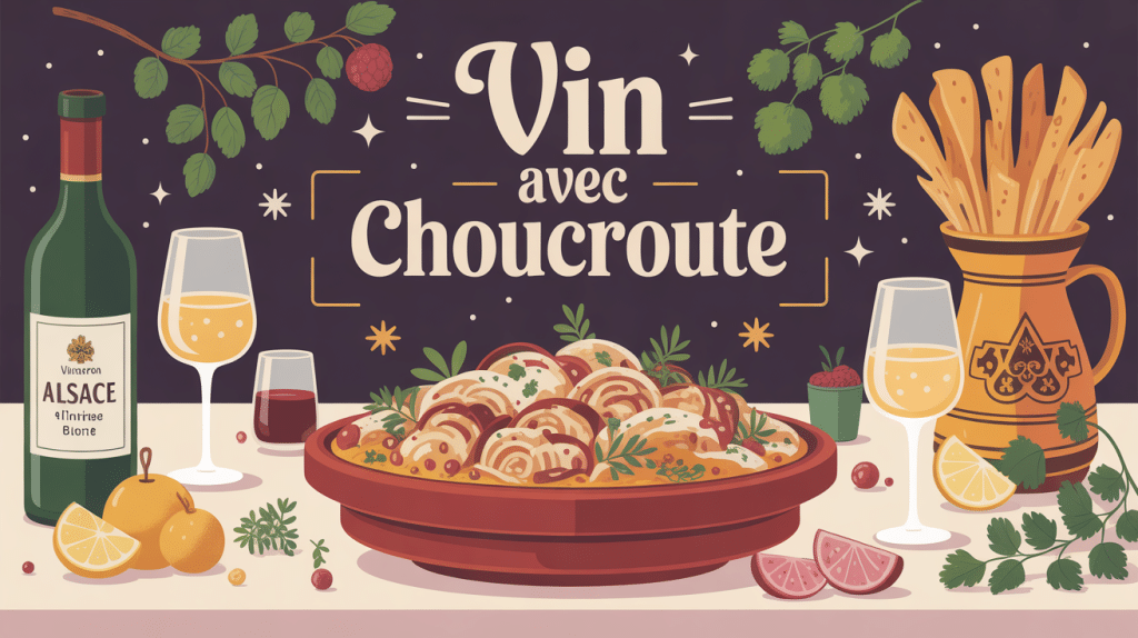 quel vin avec la choucroute table festive vin blanc crémant