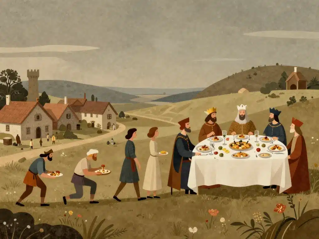 recette medieval histoire evolution repas noble paysan