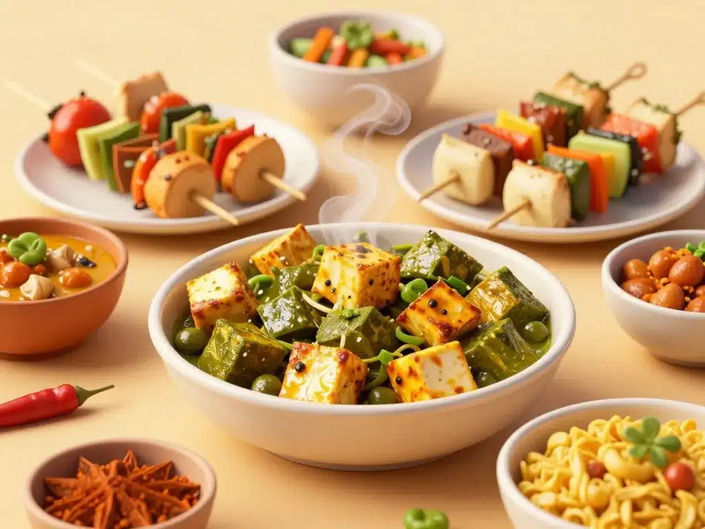 paneer plats indiens cuisson variée