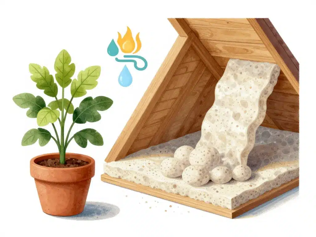 schéma usages principaux vermiculite isolation horticulture