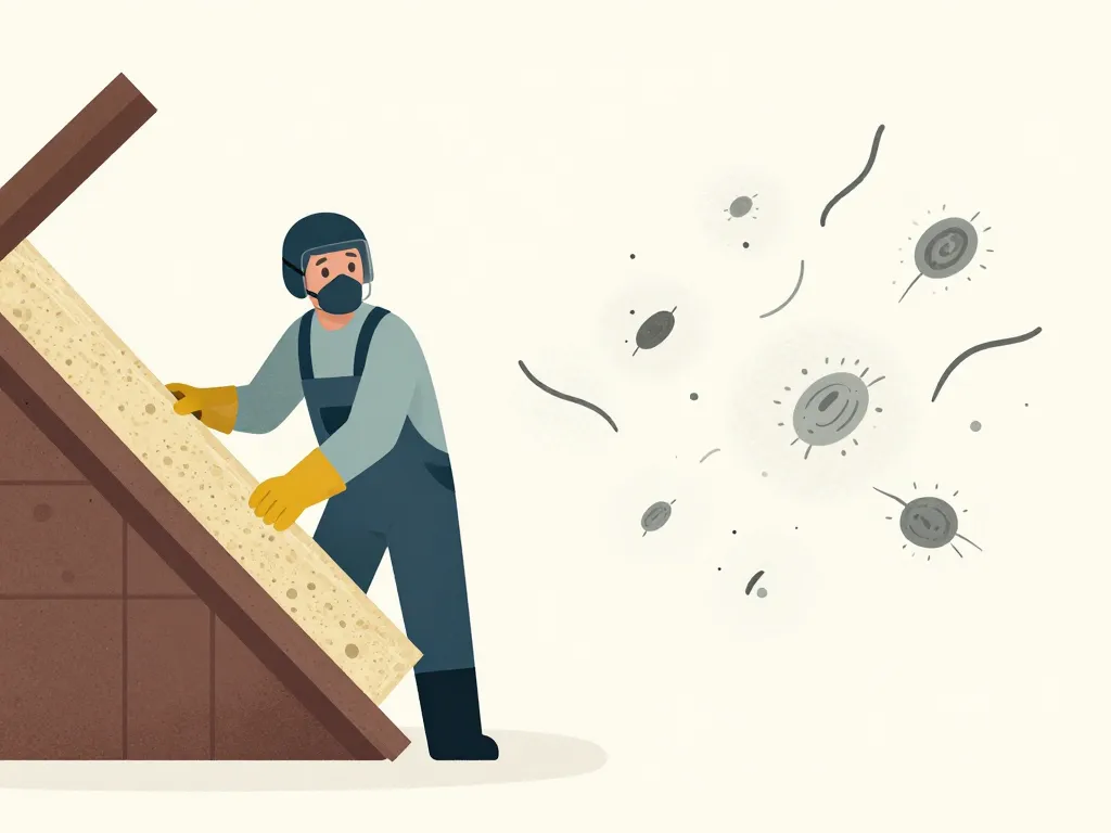 sécurité vermiculite précautions amiante illustration