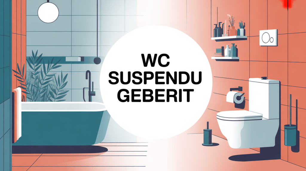 Salle de bains moderne avec wc suspendu geberit design