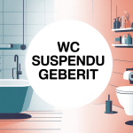 Salle de bains moderne avec wc suspendu geberit design