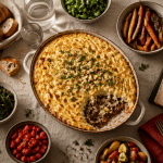recette 10 personnes parmentier de canard confit sur table