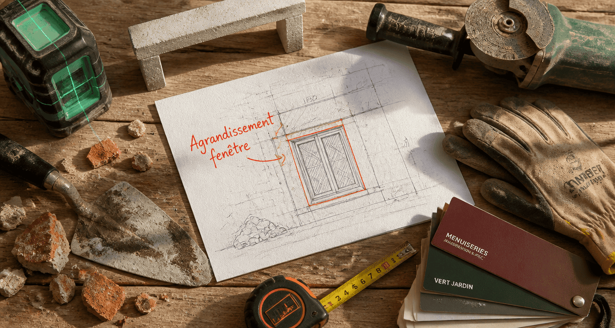 agrandir fenetre plan et outils artisan