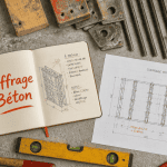 Coffrage mur outils matériaux plan chantier