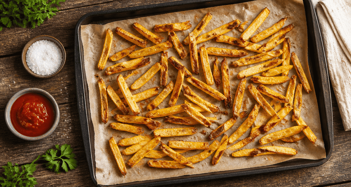 comment faire frite au four dorée et croustillante