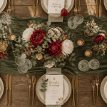 decos de mariage table décorée fleurs et bougies