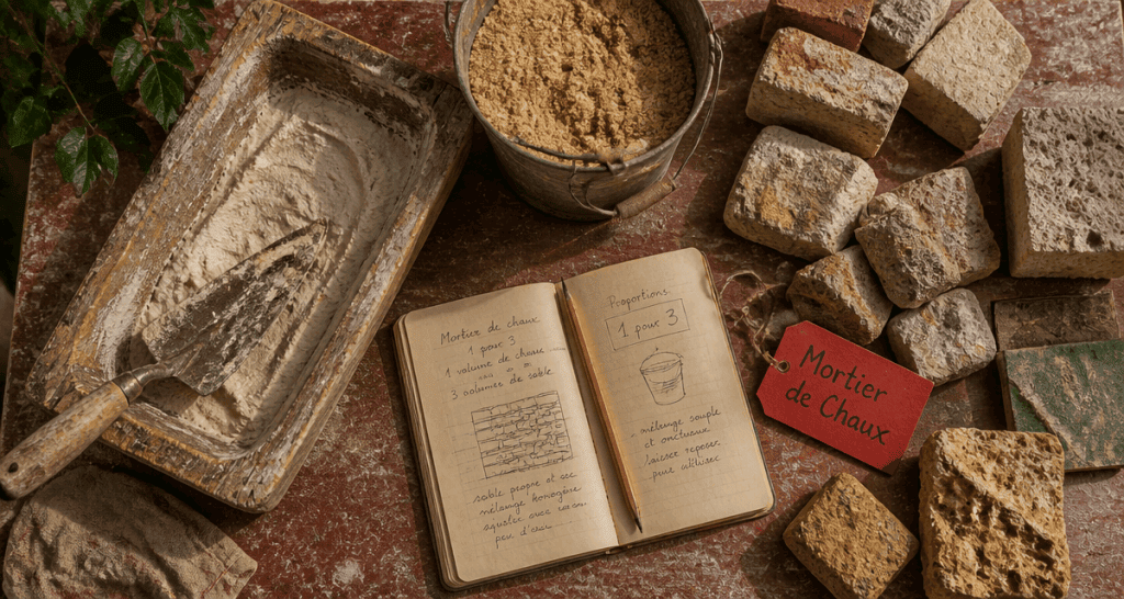 dosage mortier chaux pour mur en pierre outils et matériaux