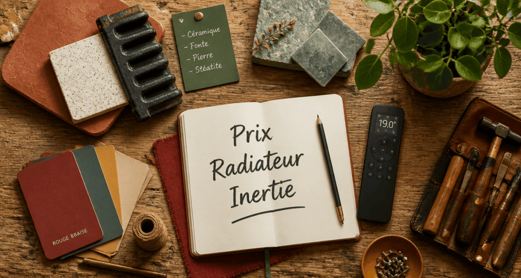 prix radiateur à inertie échantillons matériaux