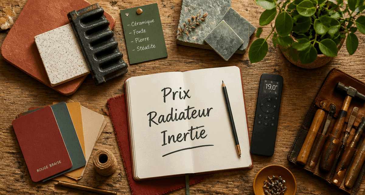 prix radiateur à inertie échantillons matériaux