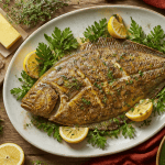 sole au four sur plat avec citron et herbes