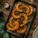 Cuire un potimarron rôti avec peau et graines grillées