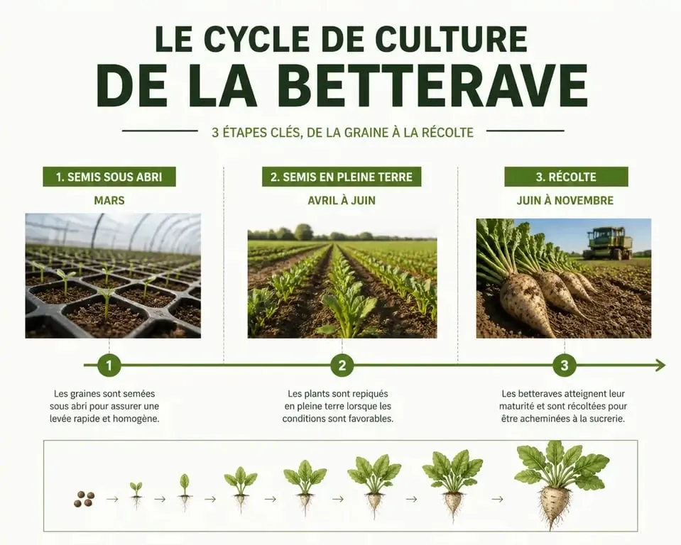 Calendrier et étapes clés pour planter et cultiver la betterave au potager