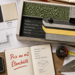 étanchéité toit terrasse prix au m2 maquette matériaux outils
