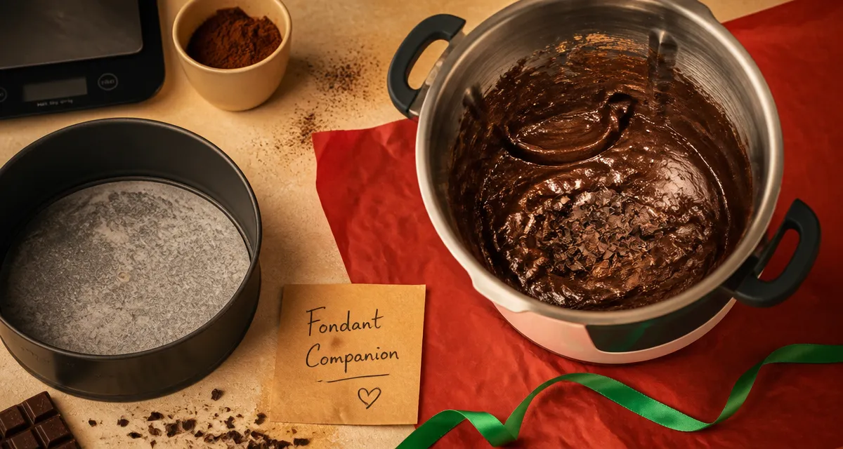 Meilleur gâteau au companion : fondant au chocolat dans la cuve du robot