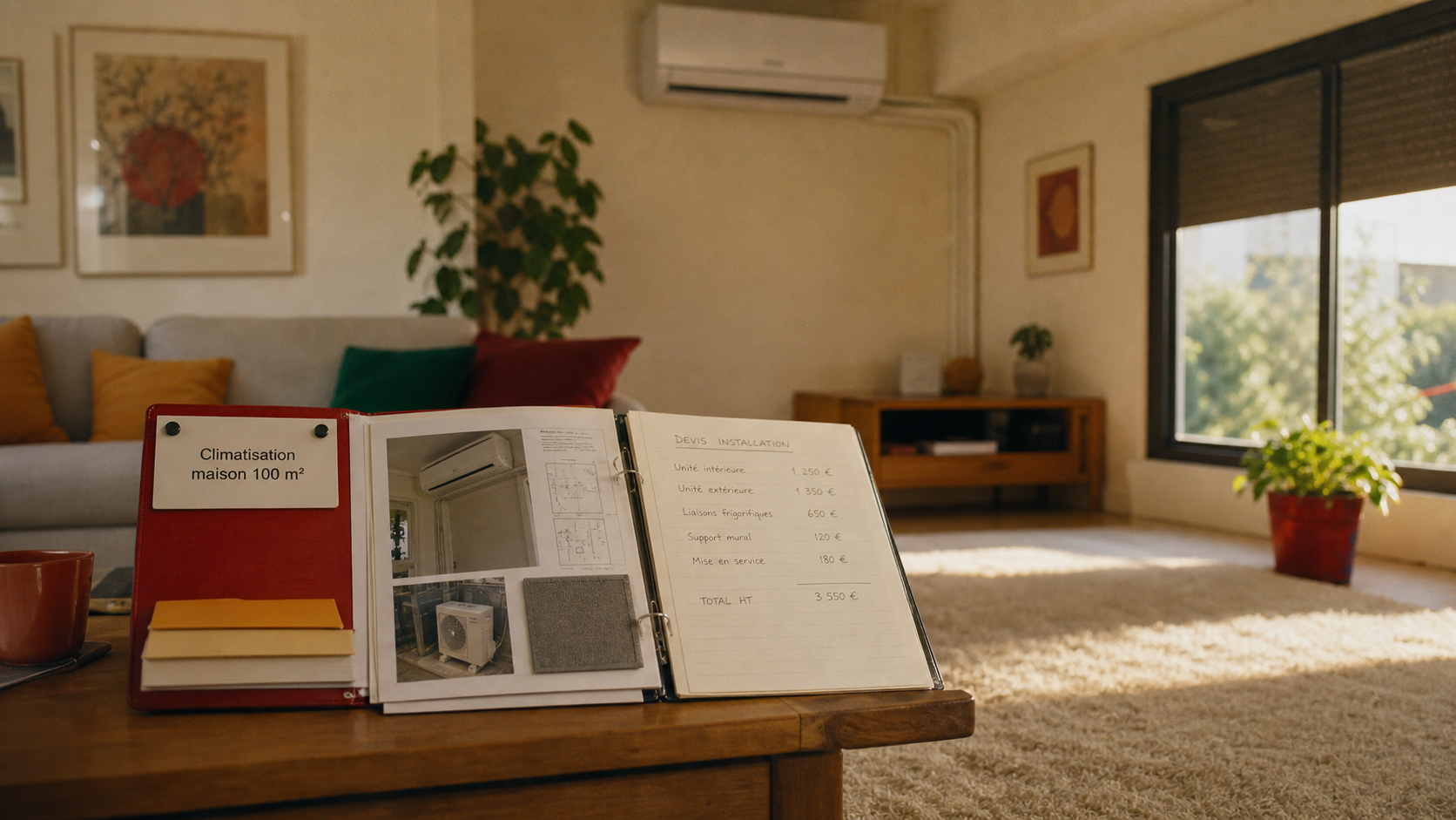 Prix climatisation maison 100m2 : devis et installation intérieure